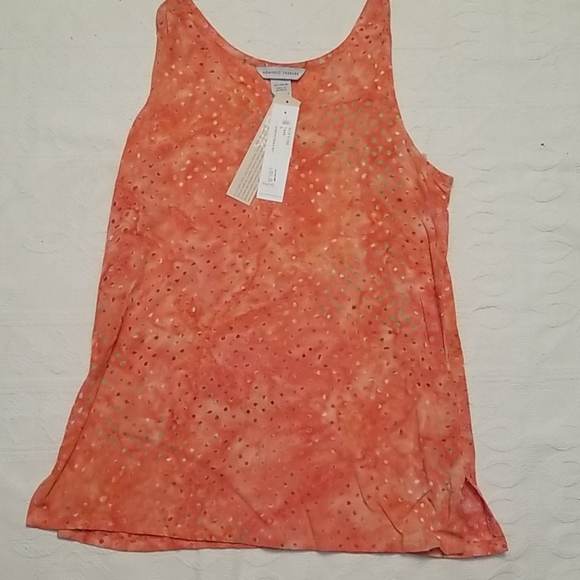 Nomadic Traders top orange polka dot NWT - Picture 4 of 4